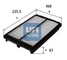 Ufi 3017000 - FILTRO AIRE PANEL