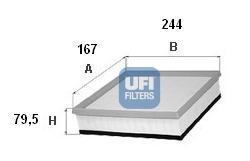 Ufi 3018000 - FILTRO AIRE PANEL