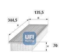 Ufi 3018700 - FILTRO AIRE PANEL