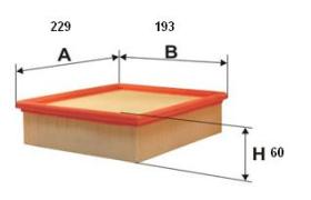 Ufi 3019500 - FILTRO AIRE PANEL