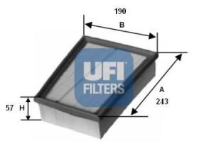 Ufi 3020000 - FILTRO AIRE PANEL