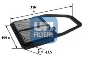 Ufi 3022800 - FILTRO AIRE PANEL