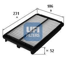 Ufi 3023000 - FILTRO AIRE PANEL