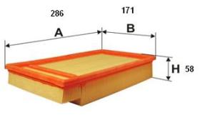 Ufi 3023400 - FILTRO AIRE PANEL