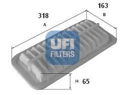 Ufi 3024700 - FILTRO AIRE PANEL