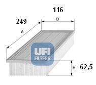 Ufi 3025200 - FILTRO AIRE PANEL