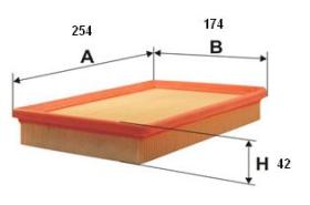 Ufi 3026600 - FILTRO AIRE PANEL