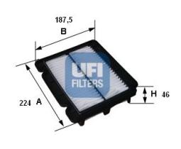 Ufi 3027900 - FILTRO AIRE PANEL