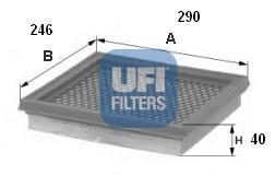 Ufi 3028400 - FILTRO AIRE PANEL