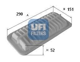 Ufi 3028900 - FILTRO AIRE PANEL