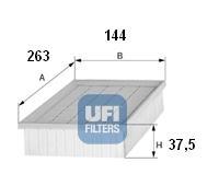 Ufi 3029500 - FILTRO AIRE PANEL