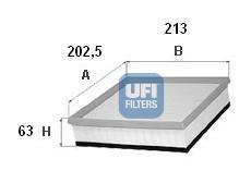 Ufi 3029700 - FILTRO AIRE PANEL