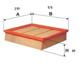 Ufi 3031800 - FILTRO AIRE PANEL