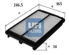 Ufi 3032600 - FILTRO AIRE PANEL