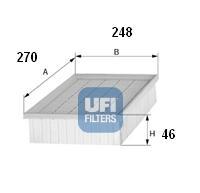 Ufi 3033200 - FILTRO AIRE PANEL