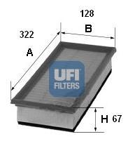 Ufi 3036500 - FILTRO AIRE AUDI