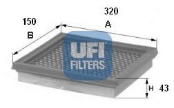 Ufi 3037200 - FILTRO AIRE