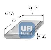 Ufi 3082200 - FILTRO AIRE PANEL