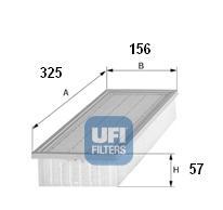 Ufi 3093300 - FILTRO AIRE PANEL