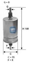 Ufi 3151000 - FILTRO CARBURANTE INYECC.