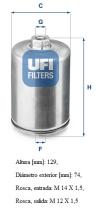 Ufi 3174800 - FILTRO CARBURANTE INYECC.