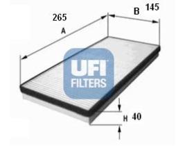 Ufi 5300500 - FILTRO AIRE HABITACULO