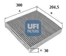 Ufi 5410100 - FILTRO AIRE HAB.CARB.ACT.