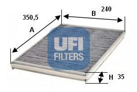 Ufi 5410200 - FILTRO AIRE HAB.CARB.ACT.