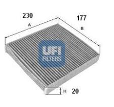 Ufi 5410300 - FILTRO AIRE HAB.CARB.ACT.