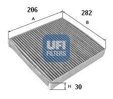 Ufi 5410900 - FILTRO AIRE HAB.CARB.ACT.