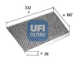 Ufi 5413100 - FILTRO AIRE HAB.CARB.ACT.