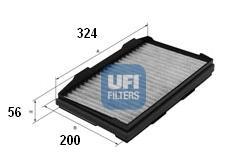 Ufi 5413900 - FILTRO AIRE HAB.CARB.ACT.