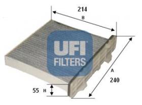 Ufi 5414700 - FILTRO AIRE HAB.CARB.ACT.
