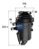 Ufi 5511600 - FILTRO GASOIL ECO