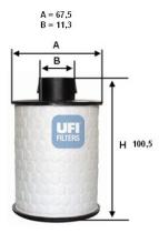 Ufi 60H2O00 - FILTRO ALTA SEP.AGUA