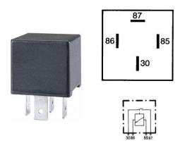 Hella 4RA933332111 - RELE TRABAJO 24V 20A 4P S/S