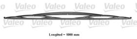 Valeo 728834 - TIR1000N BLISTER 1 ESCOBILLA VALEO