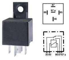 Hella 4RD933332041 - RELE CONMUTACION 5 POLOS 30A 12V