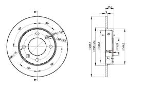 Icer 78BD47462 - DISCOS DE FRENO TRASEROS