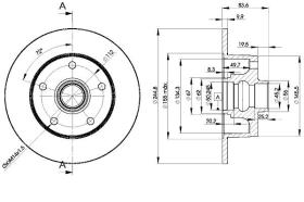  78BD56061 - DISCOS DE FRENO TRASEROS