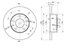 Icer 78BD46802 - DISCOS DE FRENO DELANTEROS