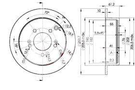 Icer 78BD29072 - DISCOS DE FRENO TRASEROS