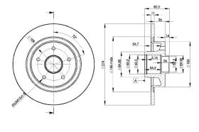 Icer 78BD22361 - DISCOS DE FRENO TRASEROS CON RODAMIENTO