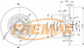 Icer 78BD78231 - DISCOS DE FRENO TRASEROS CON RODAMIENTO