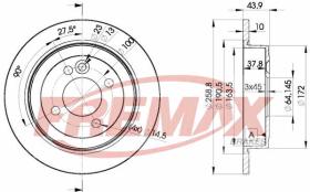 Icer 78BD30702 - DISCOS DE FRENO TRASEROS