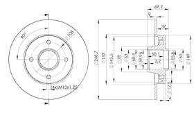 Icer 78BD47441 - DISCOS DE FRENO TRASEROS