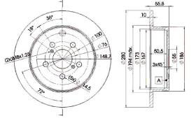 Icer 78BD05032 - DISCOS DE FRENO TRASEROS