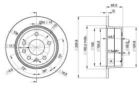 Icer 78BD91052 - DISCOS DE FRENO TRASEROS