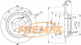 Icer 78BD04162 - DISCOS DE FRENO TRASEROS