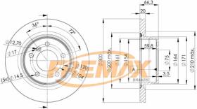 Icer 78BD34062 - DISCOS DE FRENO TRASEROS